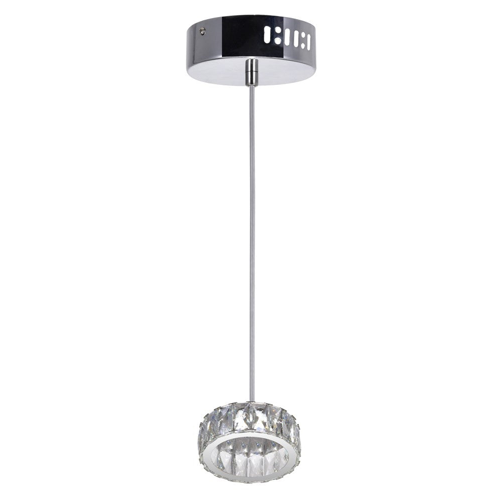 Led Mini Pendant With Chrome Finish
