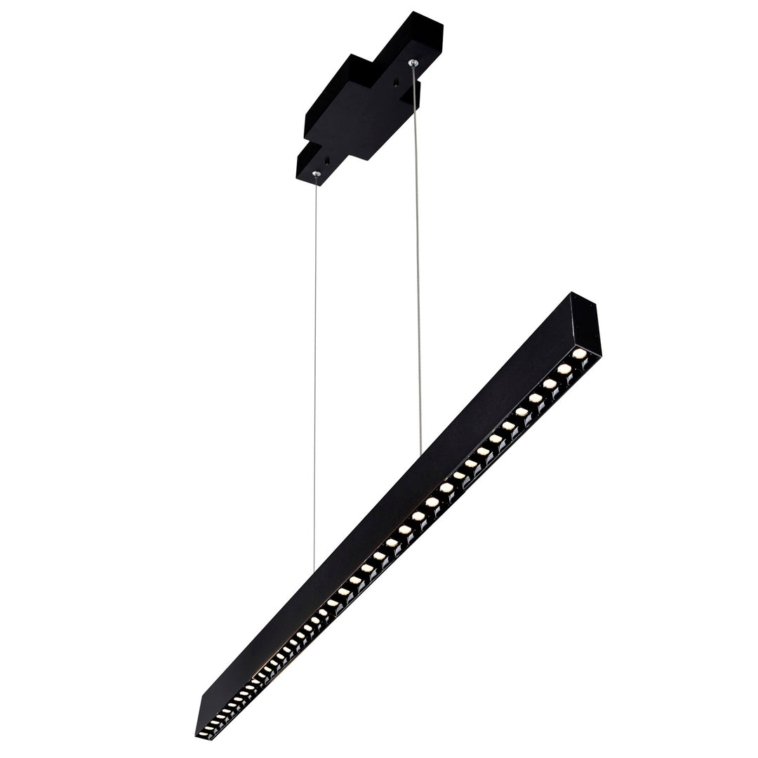 2 In Led Integrated Black Chandelier by CWI Lighting