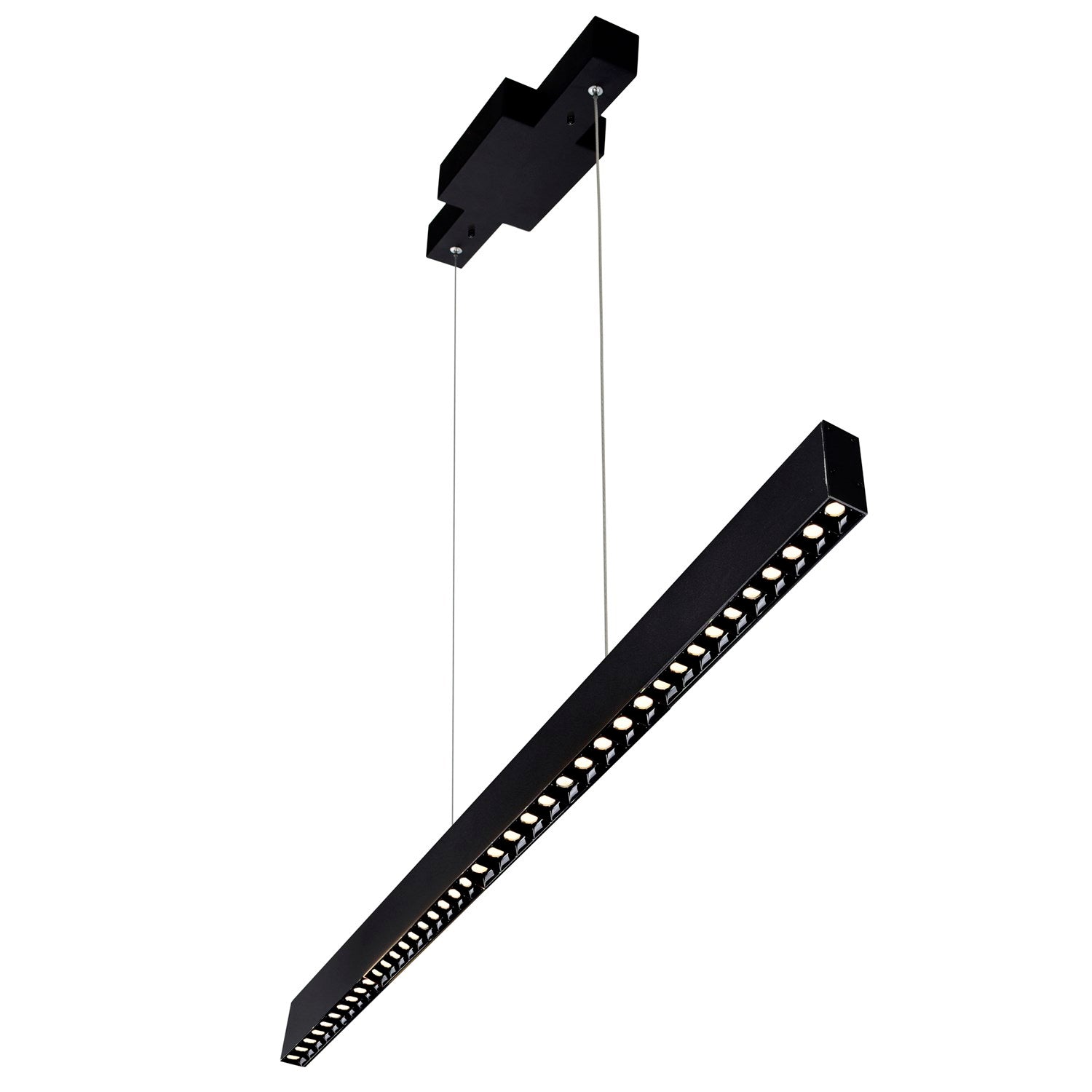 2 In Led Integrated Black Chandelier by CWI Lighting