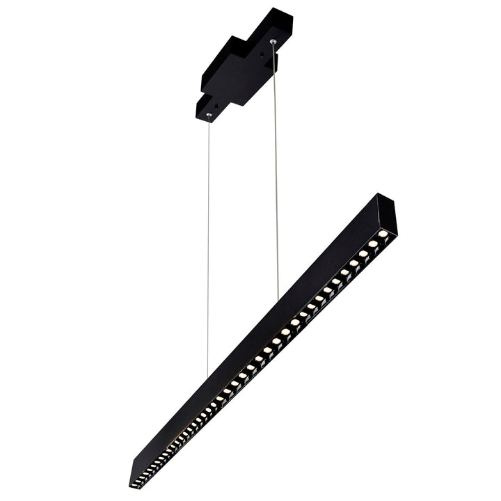 2 In Led Integrated Black Chandelier by CWI Lighting