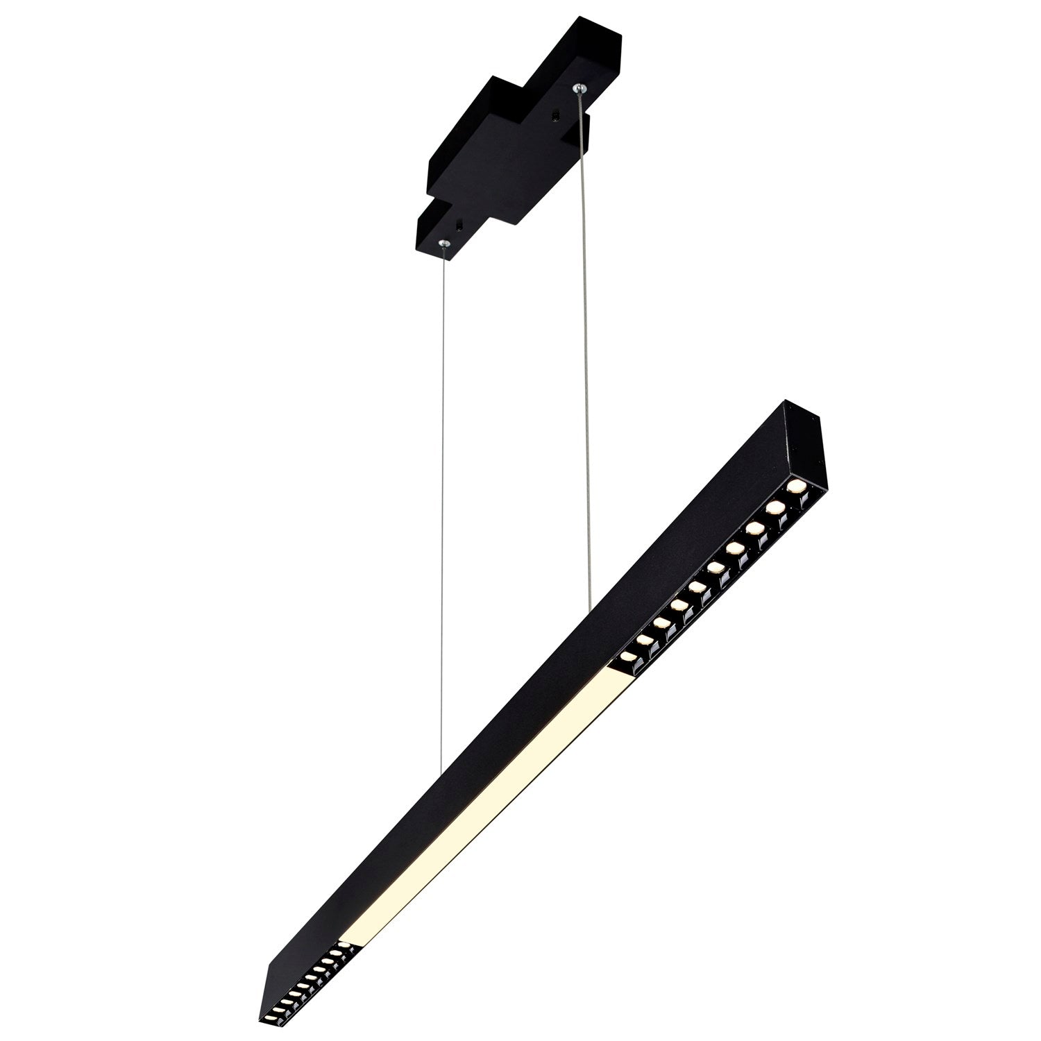 5 In Led Integrated Black Chandelier by CWI Lighting
