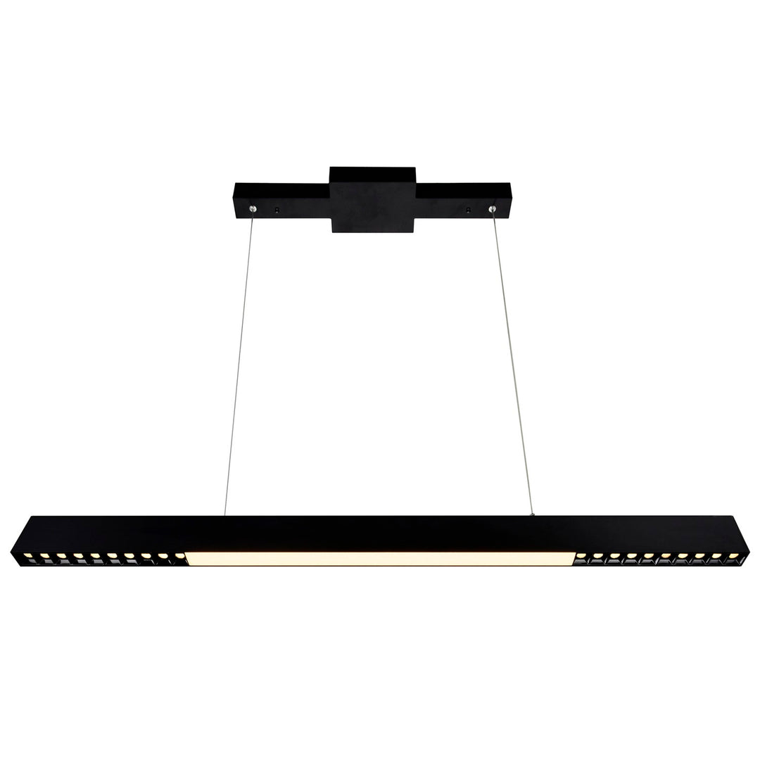 5 In Led Integrated Black Chandelier