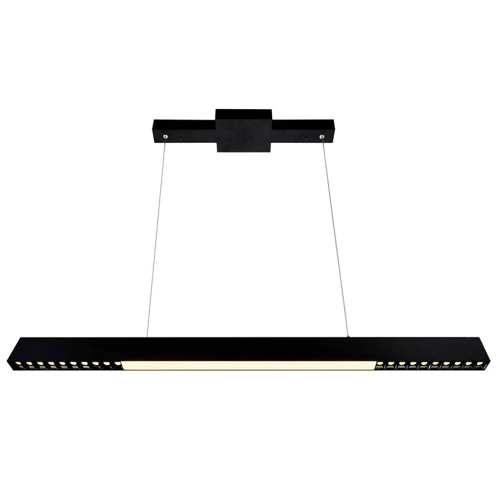 5 In Led Integrated Black Chandelier