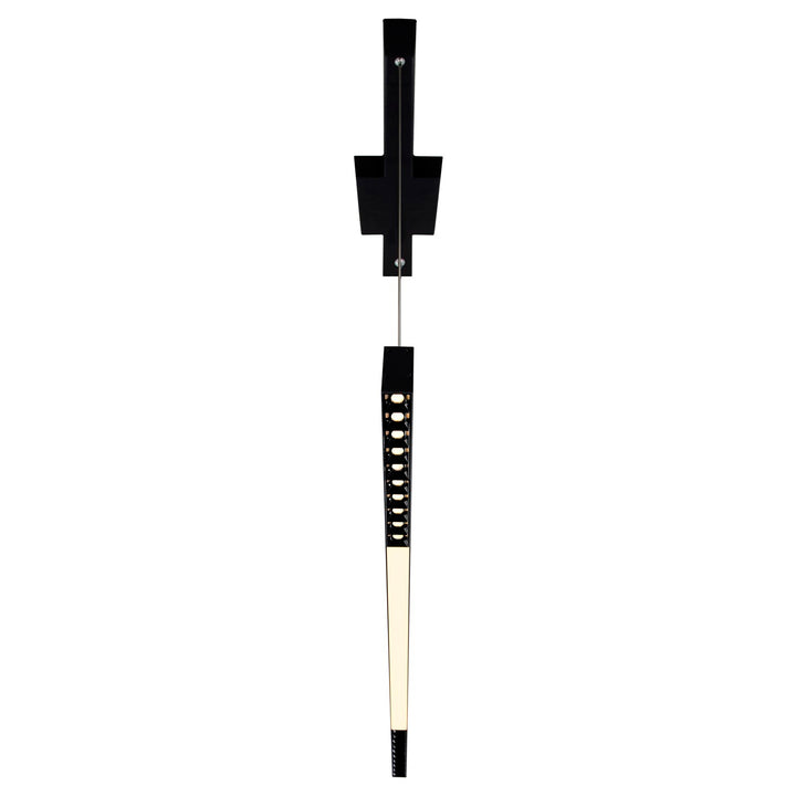 5 In Led Integrated Black Chandelier
