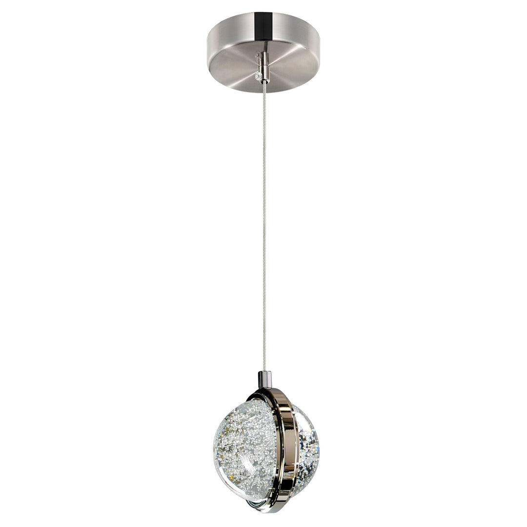4 In Led Integrated Polished Nickel Pendant