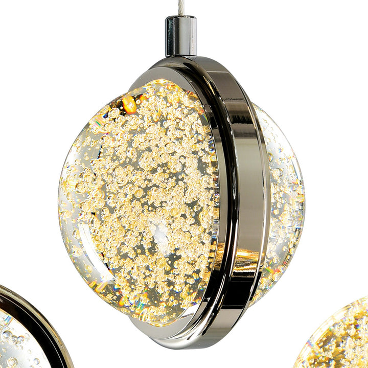 4 In Led Integrated Polished Nickel Pendant