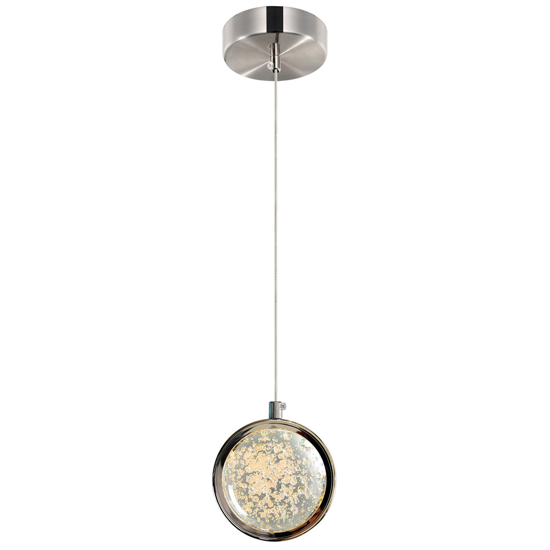 4 In Led Integrated Polished Nickel Pendant