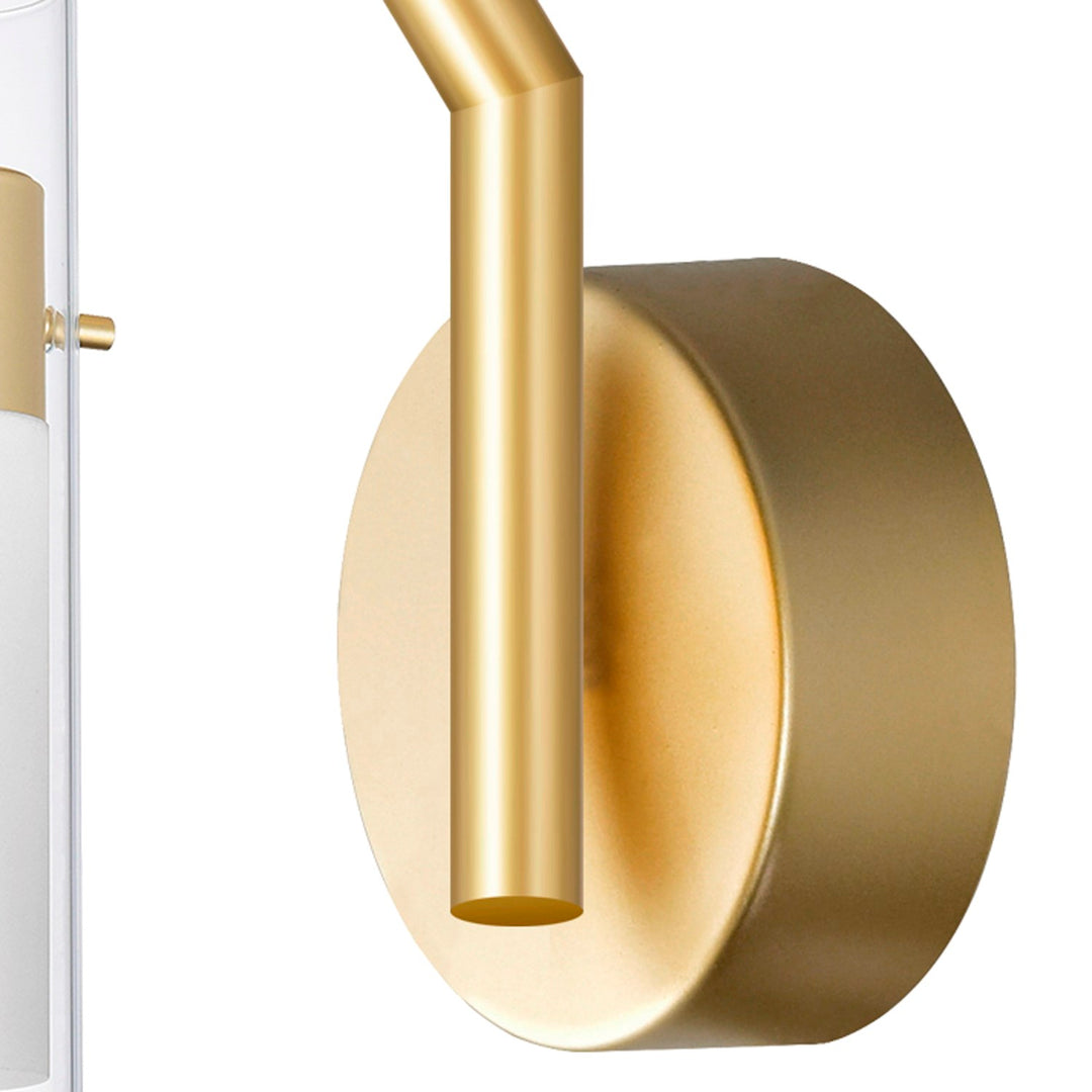 Led Integrated Satin Gold Wall Light