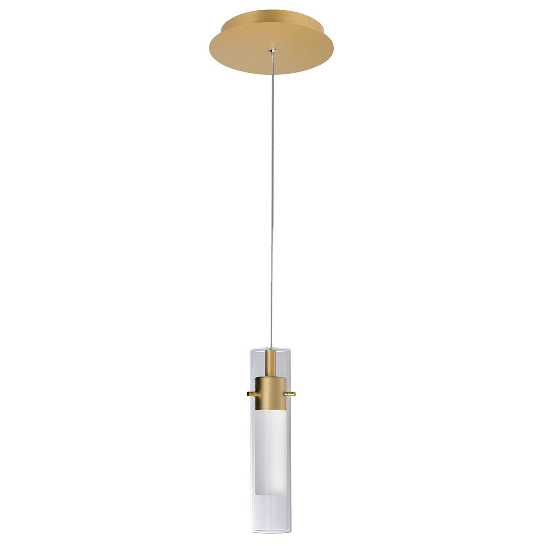 Led Integrated Satin Gold Mini Pendant