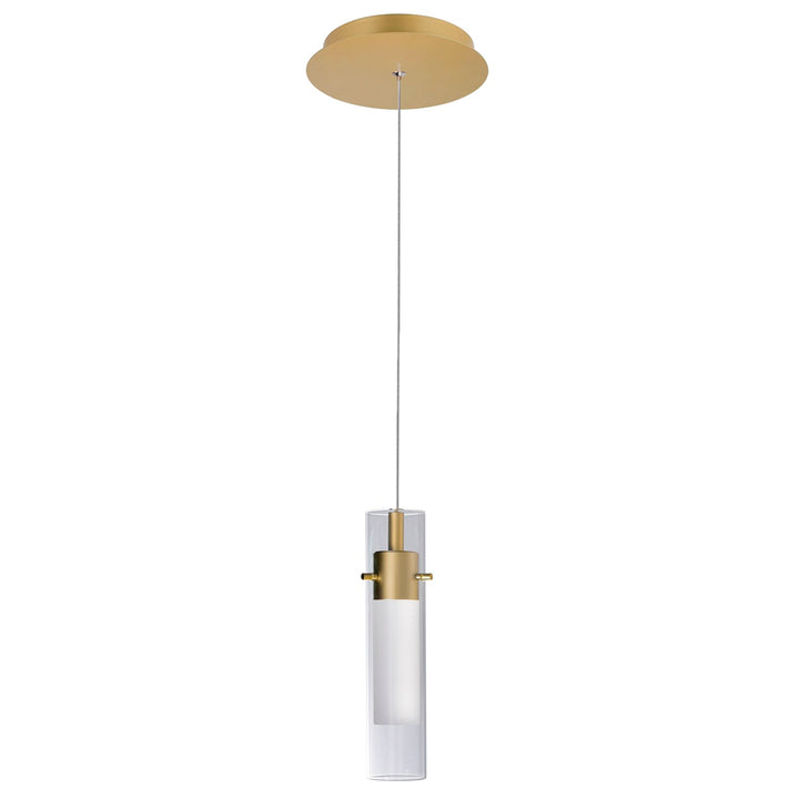 Led Integrated Satin Gold Mini Pendant