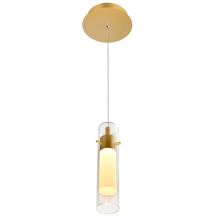 Led Integrated Satin Gold Mini Pendant