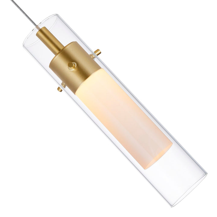 Led Integrated Satin Gold Mini Pendant