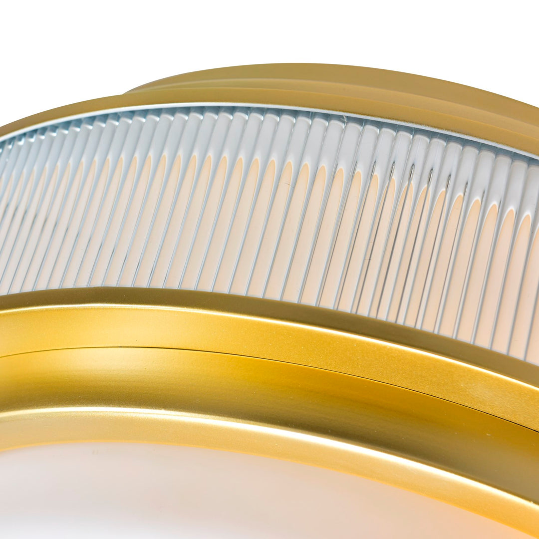 5 Light Satin Gold Flush Mount