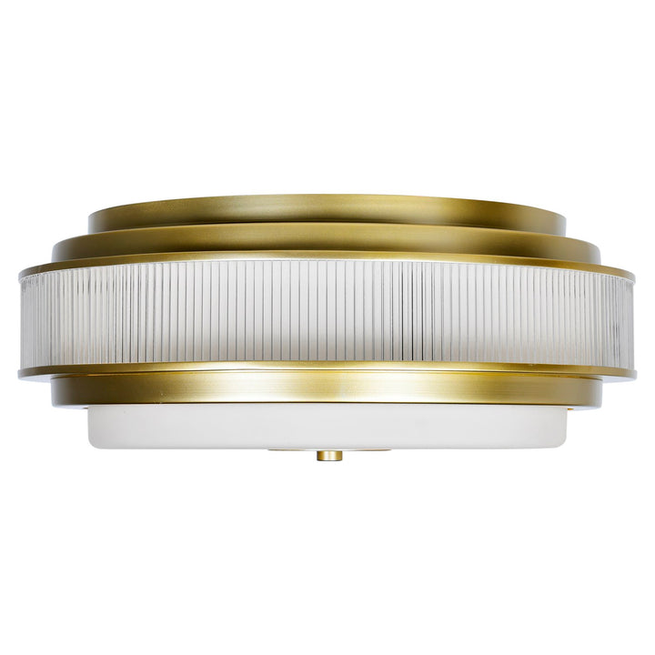 5 Light Satin Gold Flush Mount