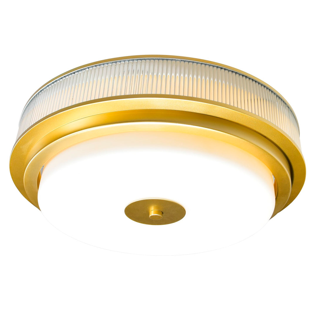 5 Light Satin Gold Flush Mount