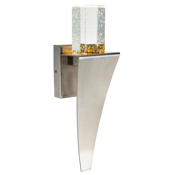 Led Integrated Satin Nickel Wall Light by CWI Lighting