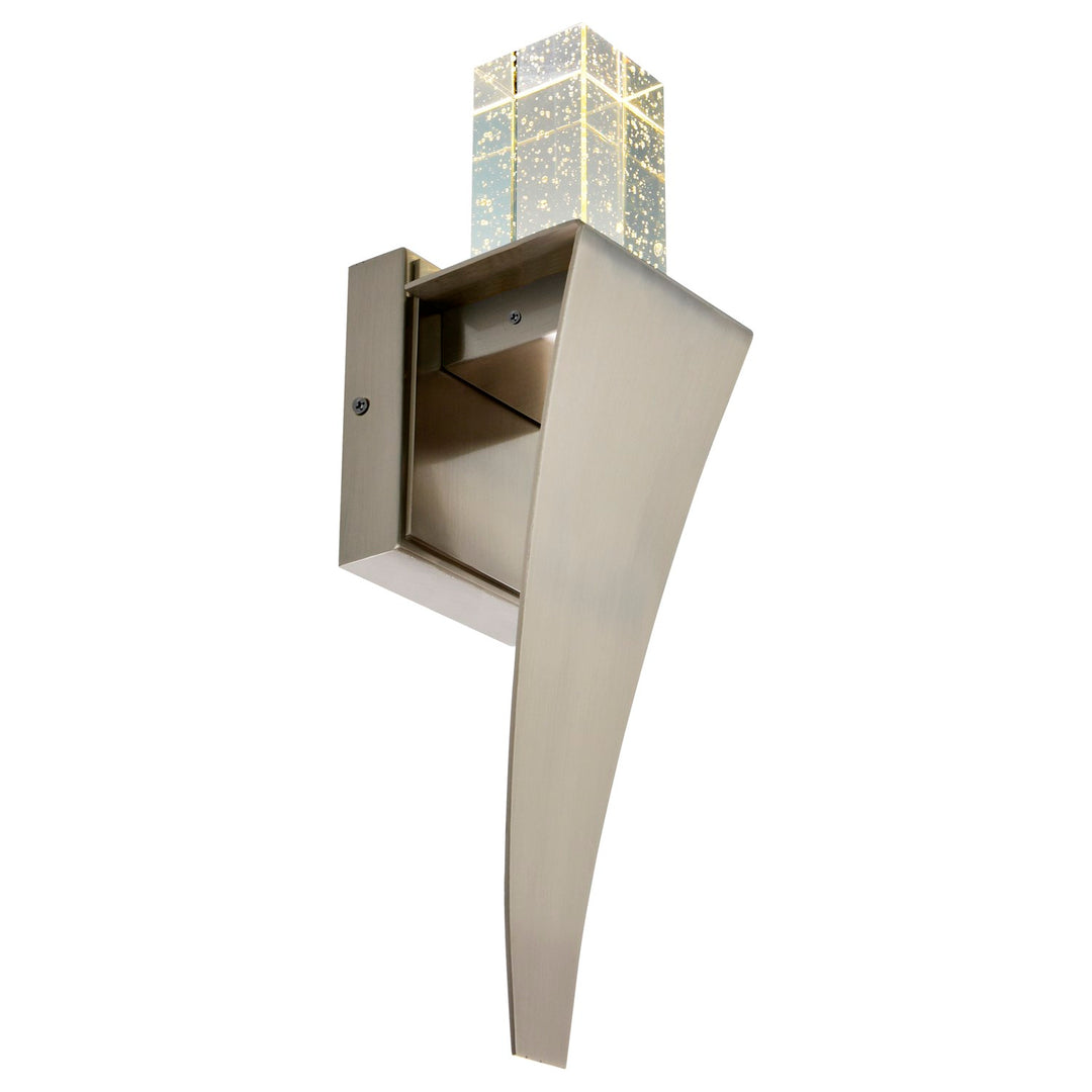 Led Integrated Satin Nickel Wall Light