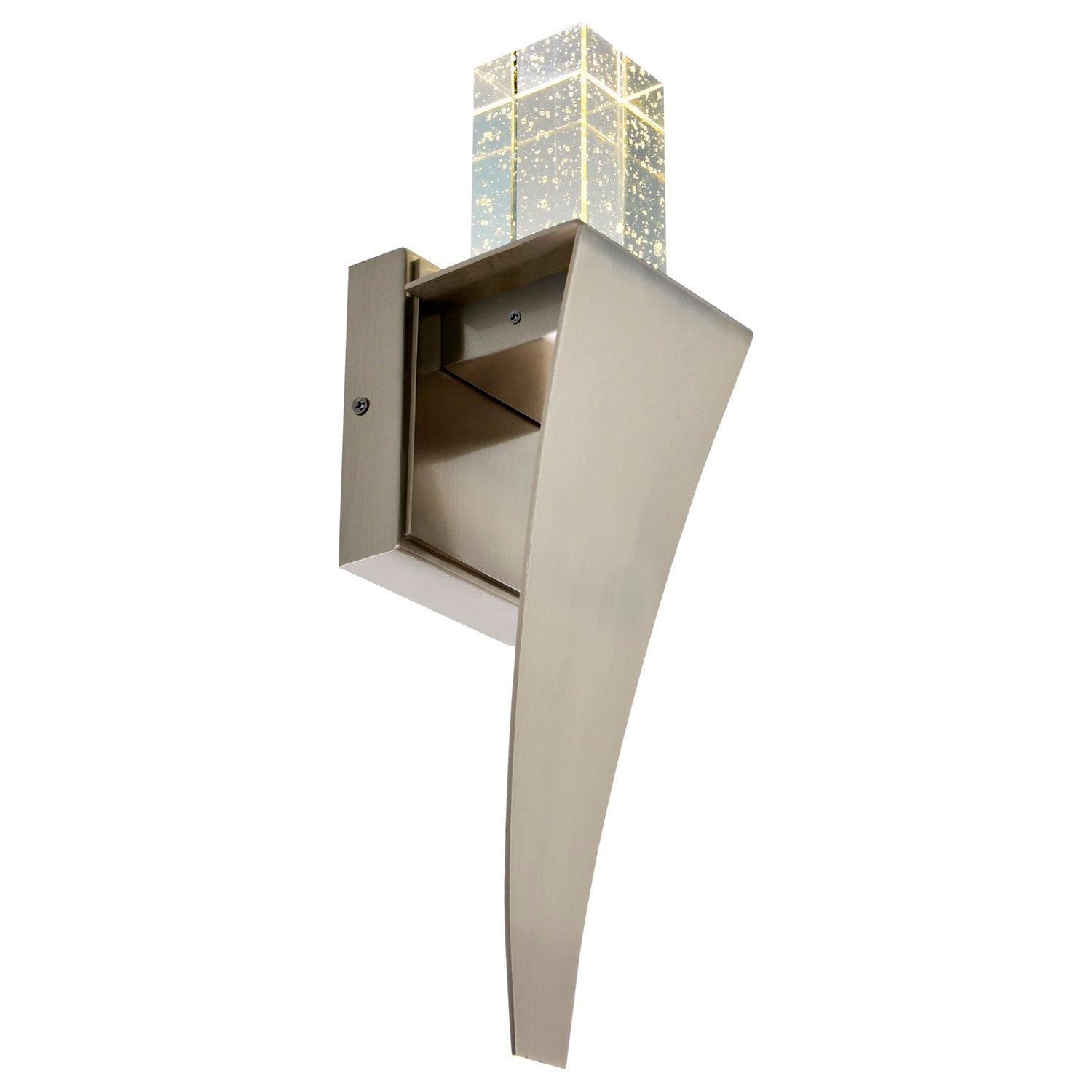 Led Integrated Satin Nickel Wall Light