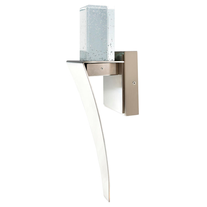 Led Integrated Satin Nickel Wall Light