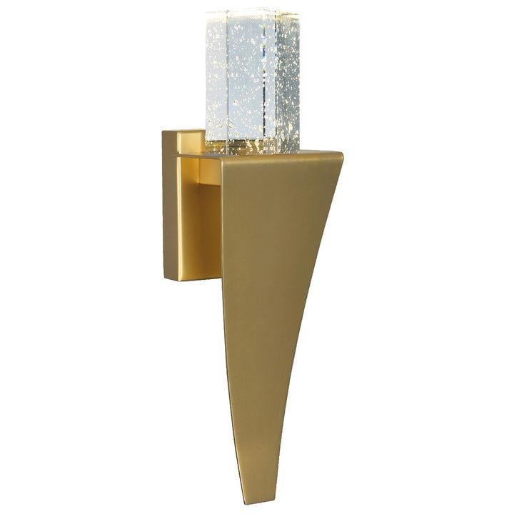Led Integrated Satin Gold Wall Light by CWI Lighting