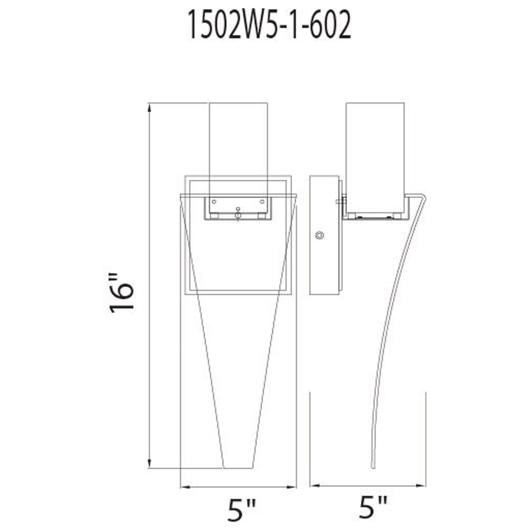 Led Integrated Satin Gold Wall Light