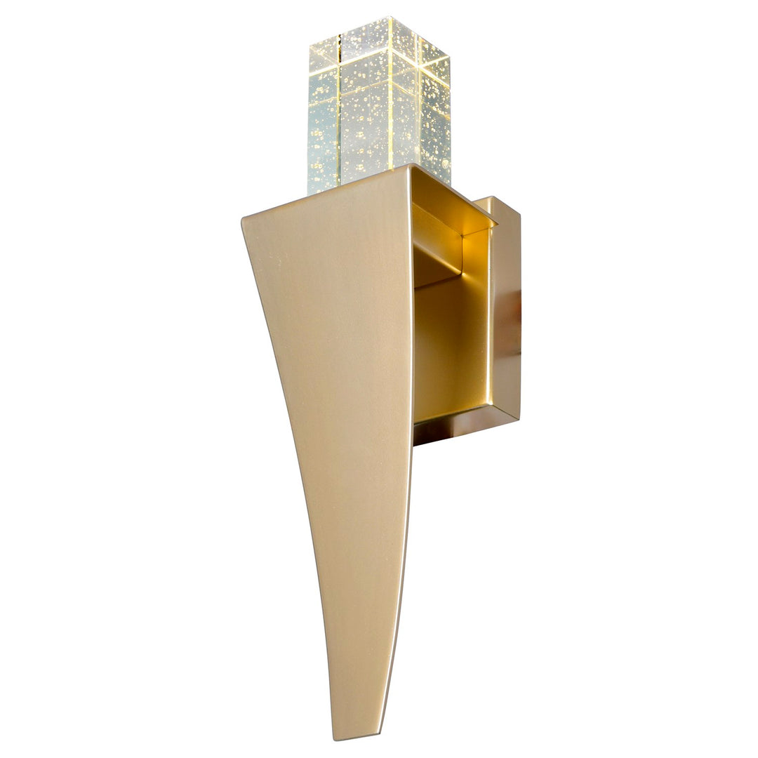 Led Integrated Satin Gold Wall Light