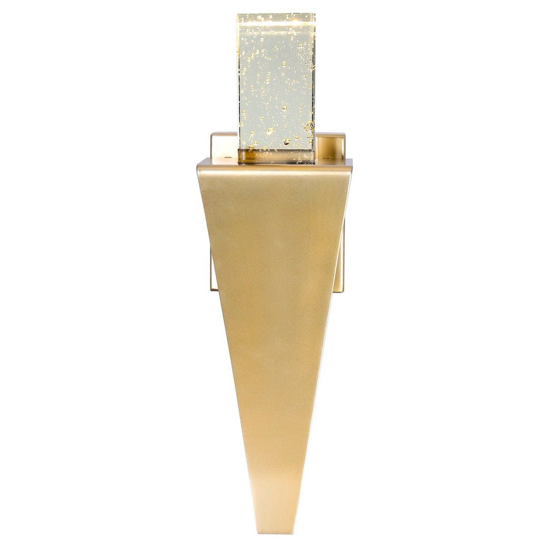 Led Integrated Satin Gold Wall Light