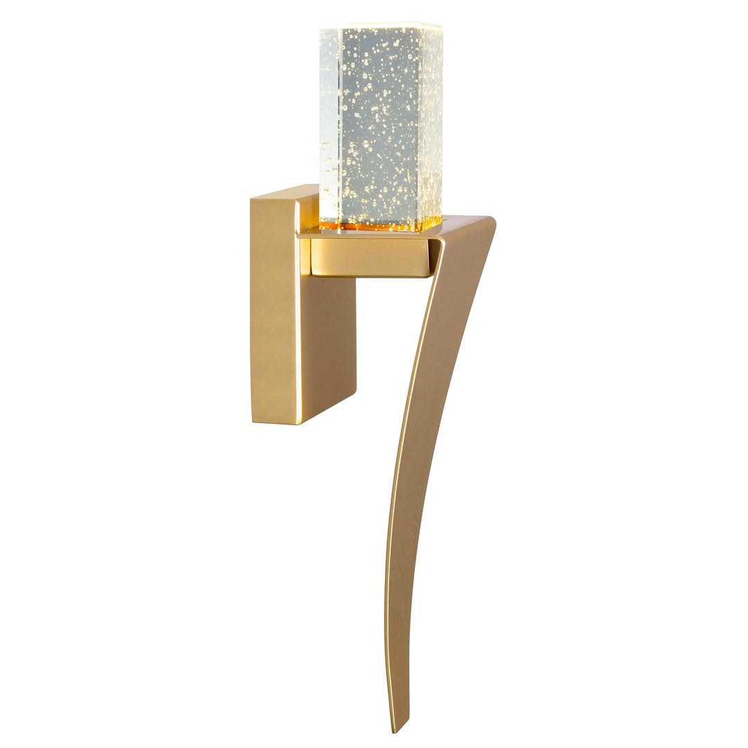 Led Integrated Satin Gold Wall Light