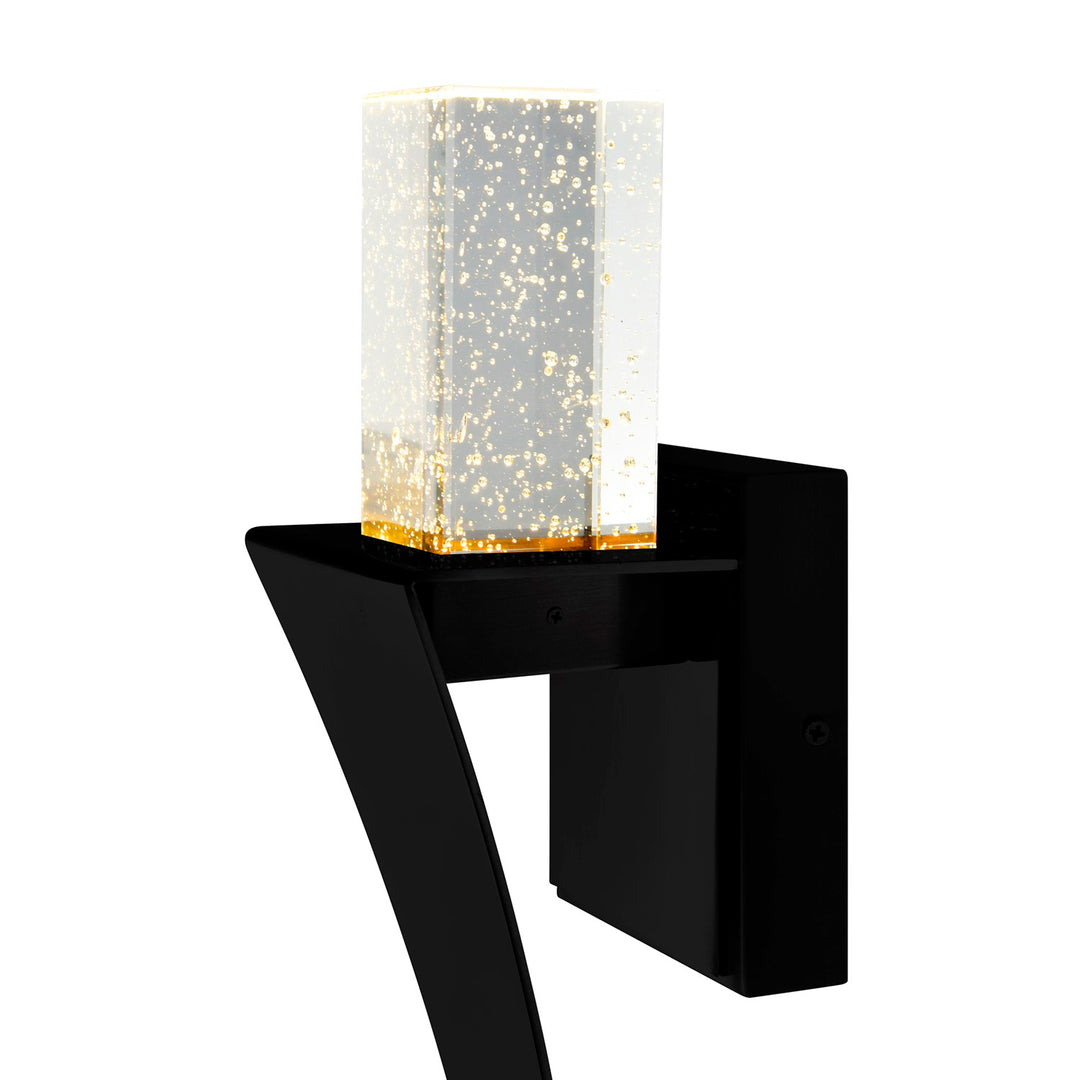 Led Integrated Black Wall Light