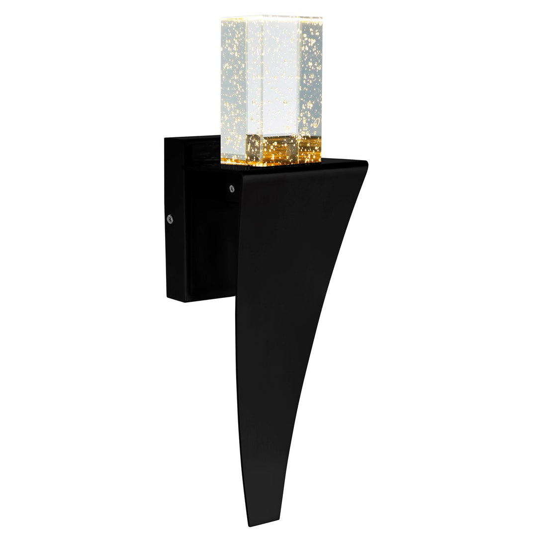 Led Integrated Black Wall Light