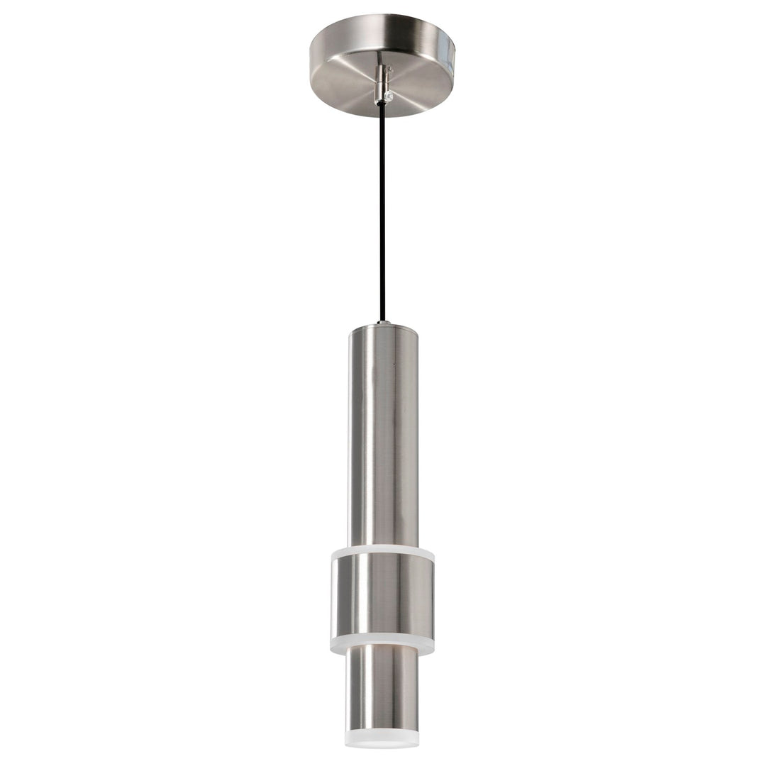 Led Integrated Mini Pendant With Satin Nickel Finish