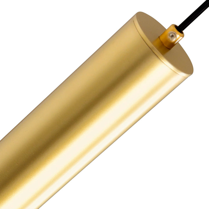 Led Integrated Mini Pendant With Satin Gold Finish