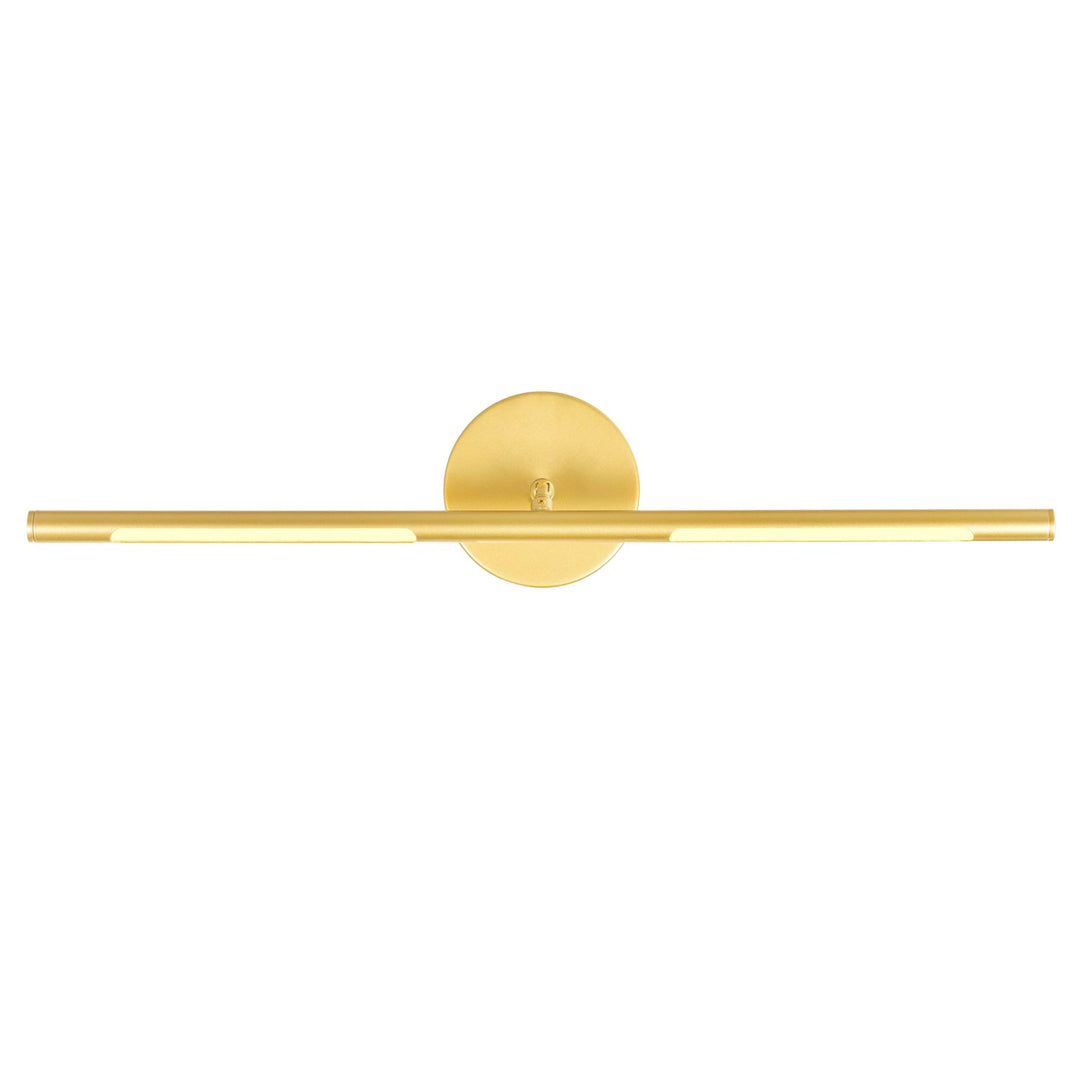 Led Integrated Wall Light With Satin Gold Finish