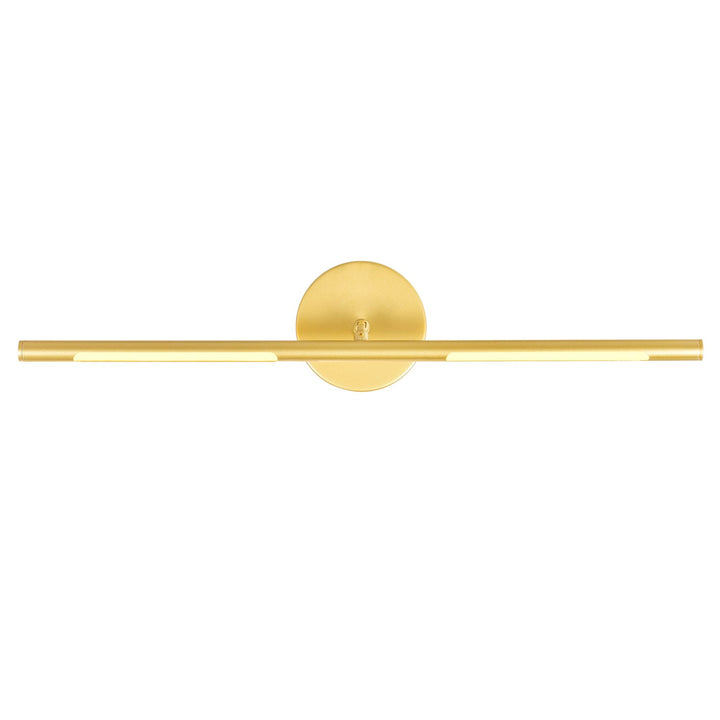 Led Integrated Wall Light With Satin Gold Finish