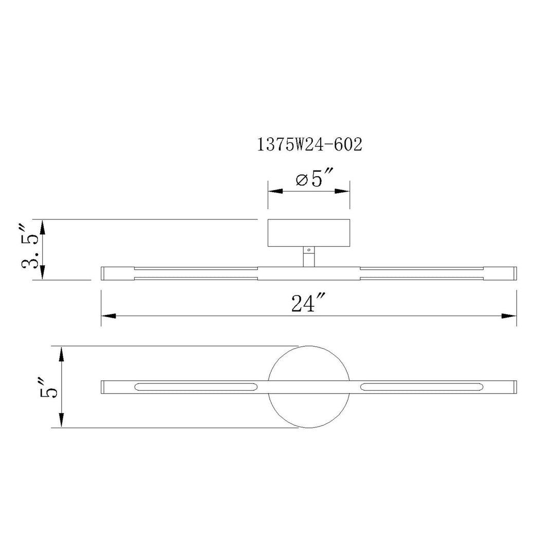 Led Integrated Wall Light With Satin Gold Finish