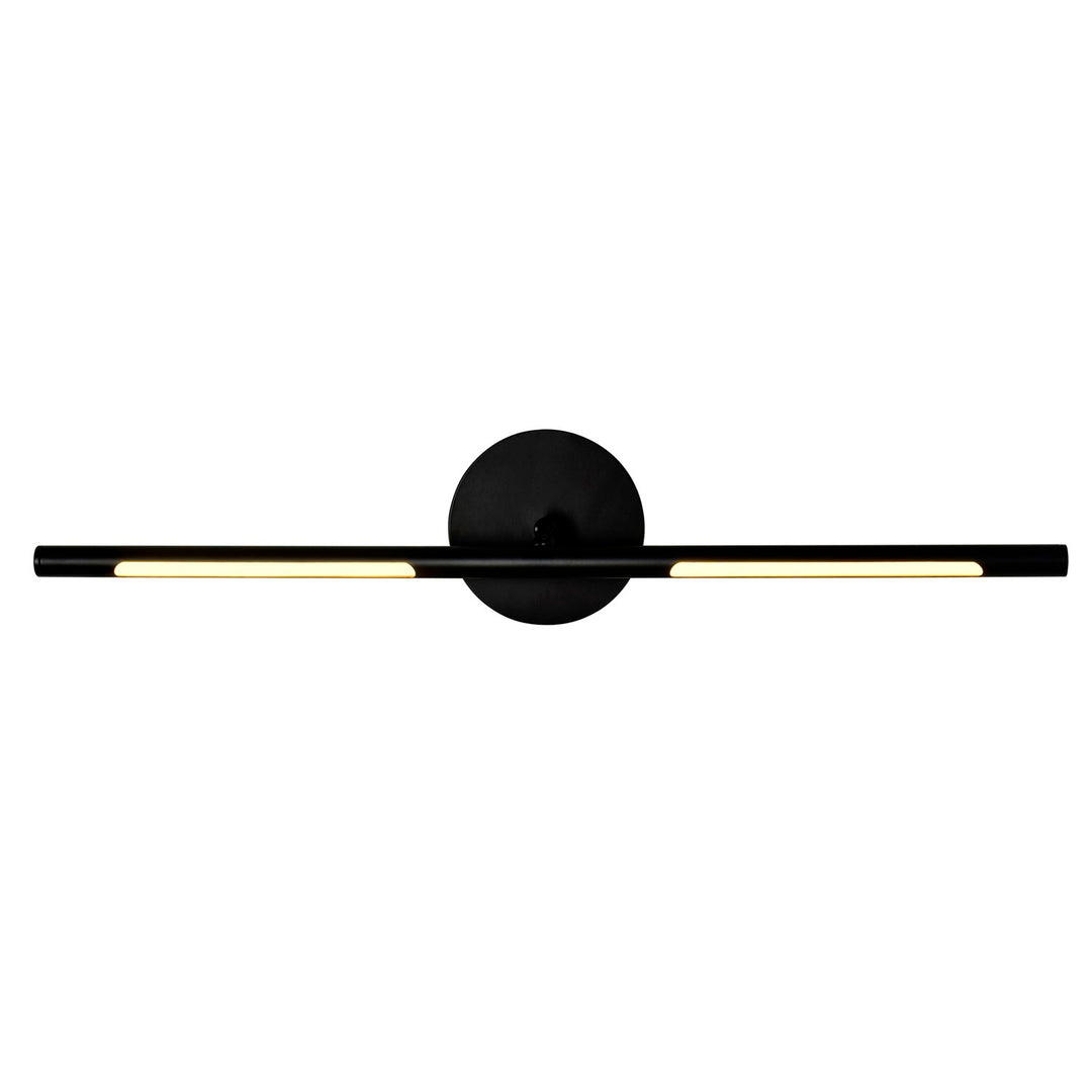 Led Integrated Wall Light With Black Finish