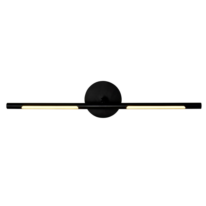 Led Integrated Wall Light With Black Finish