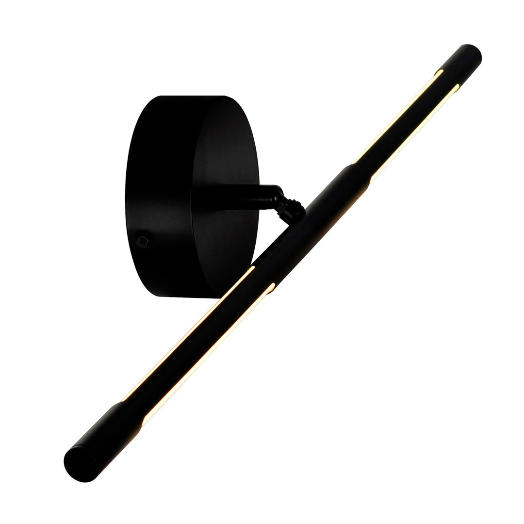 Led Integrated Wall Light With Black Finish