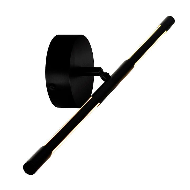 Led Integrated Wall Light With Black Finish