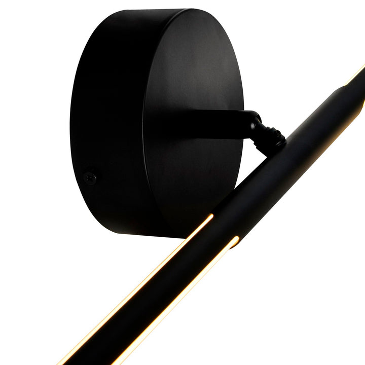 Led Integrated Wall Light With Black Finish