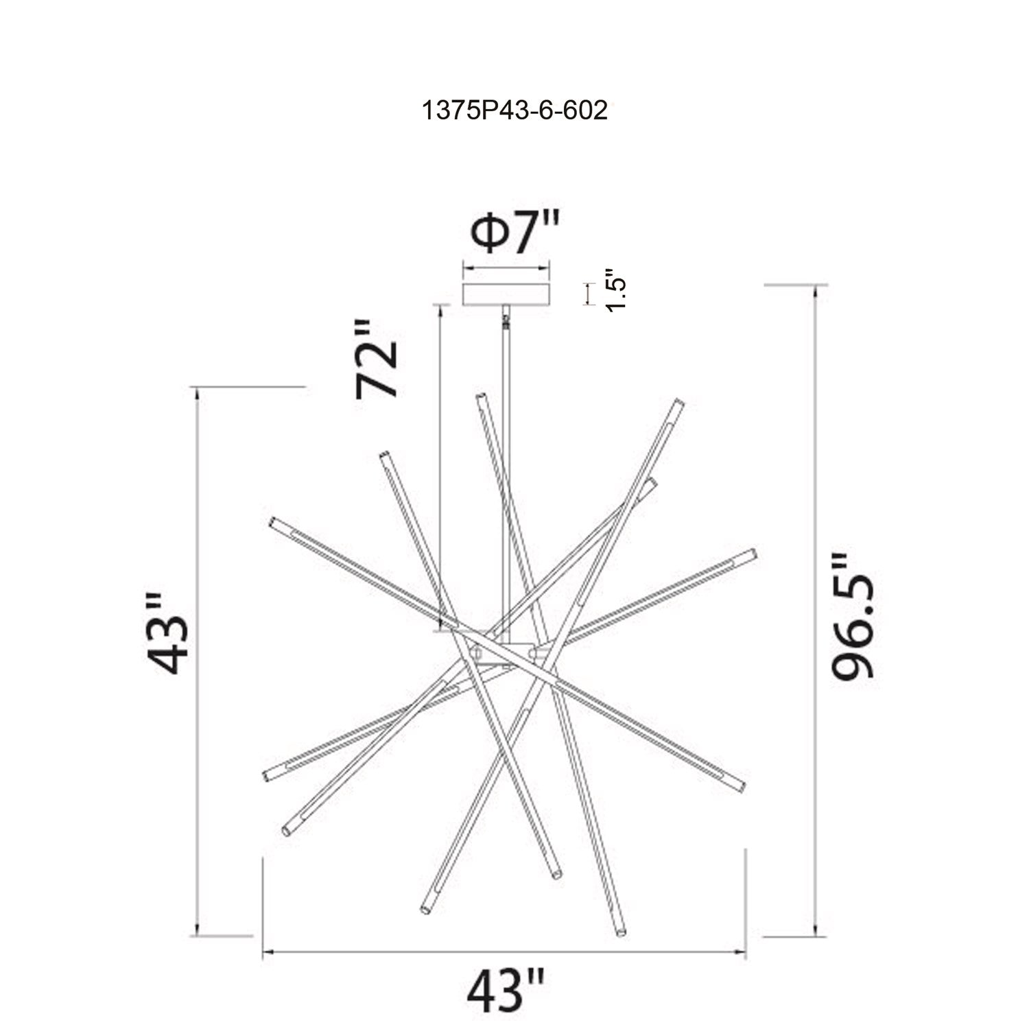 Led Integrated Chandelier With Satin Gold Finish