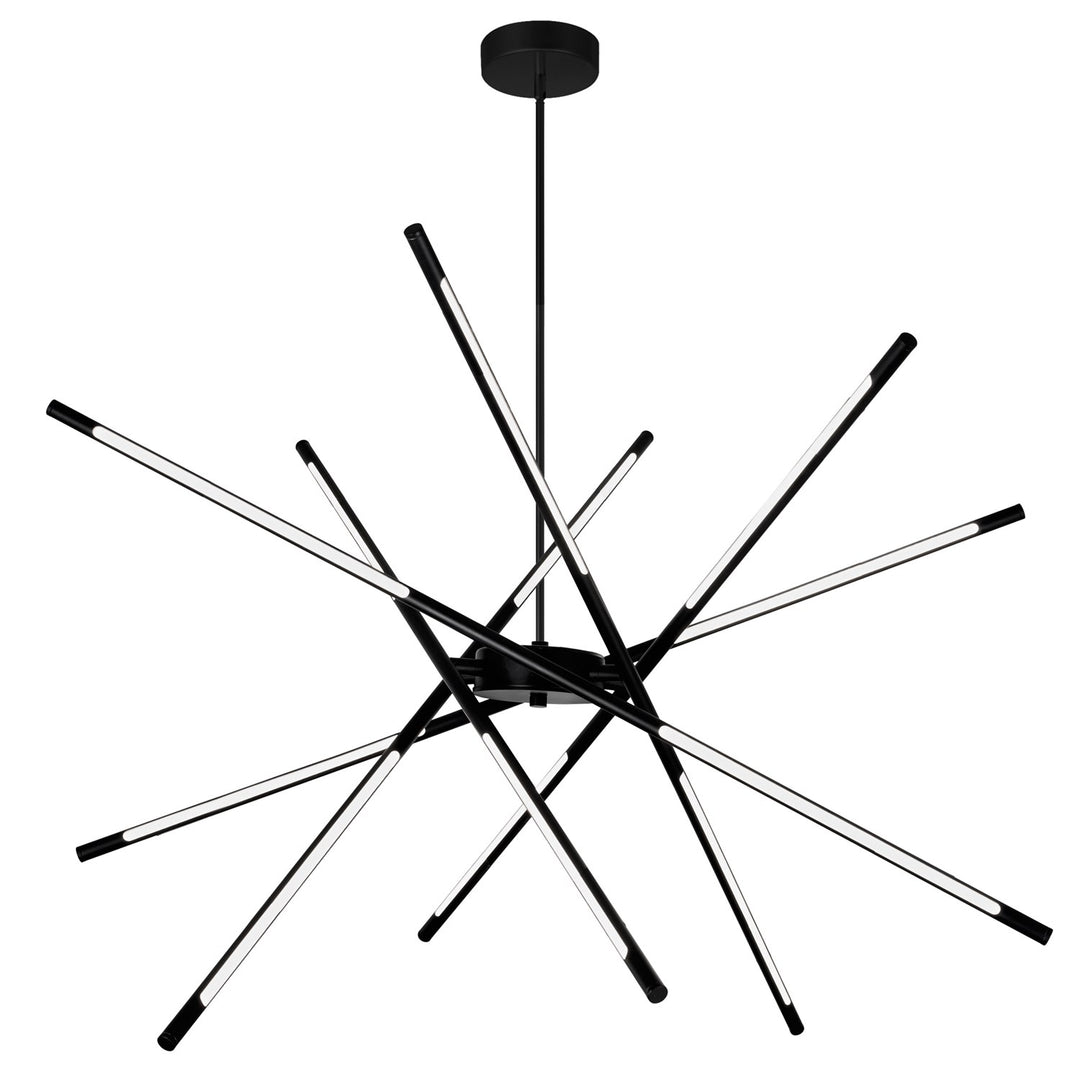 Led Integrated Chandelier With Black Finish