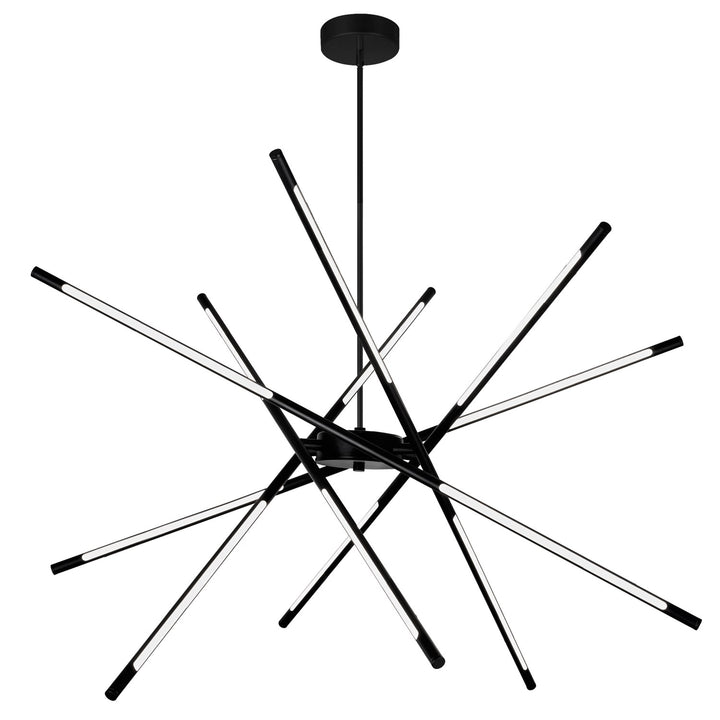 Led Integrated Chandelier With Black Finish