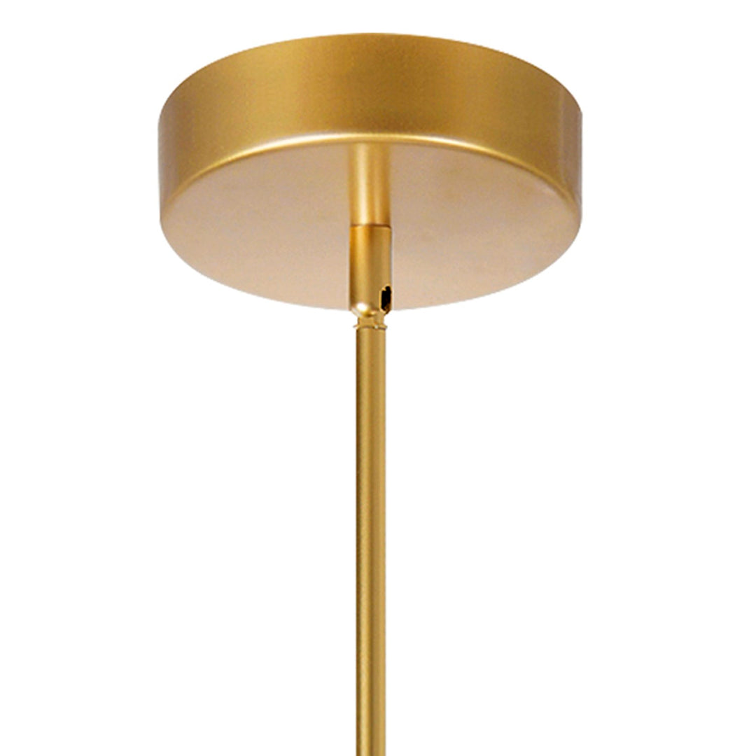 Led Integrated Chandelier With Satin Gold Finish