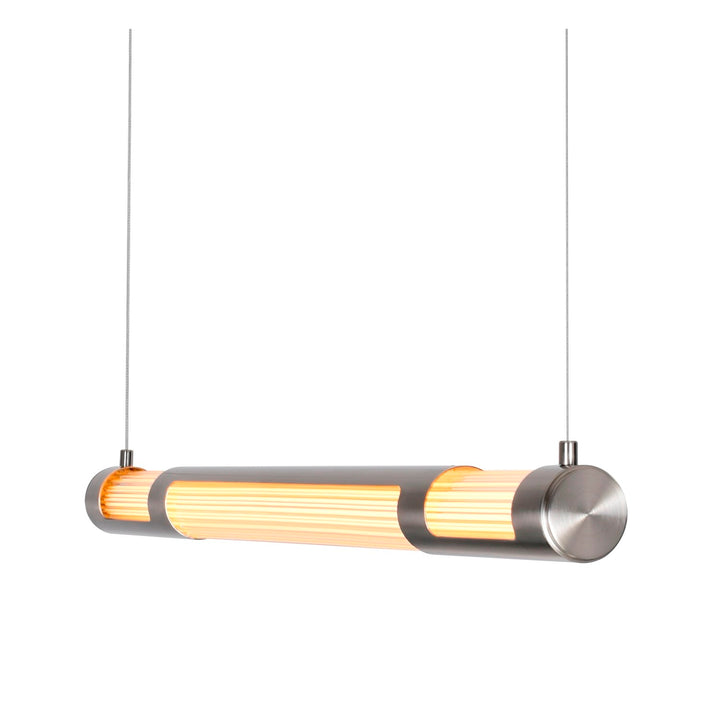 36 In Led Integrated Satin Nickel Mini Pendant by CWI Lighting