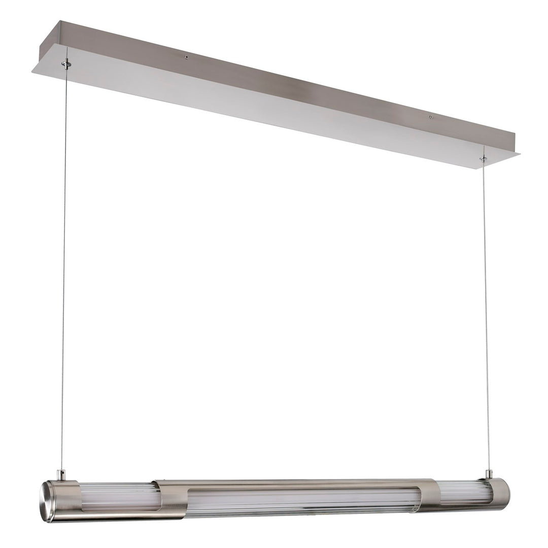 36 In Led Integrated Satin Nickel Mini Pendant