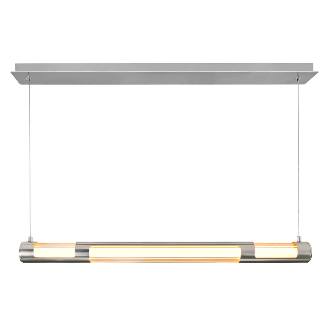 36 In Led Integrated Satin Nickel Mini Pendant