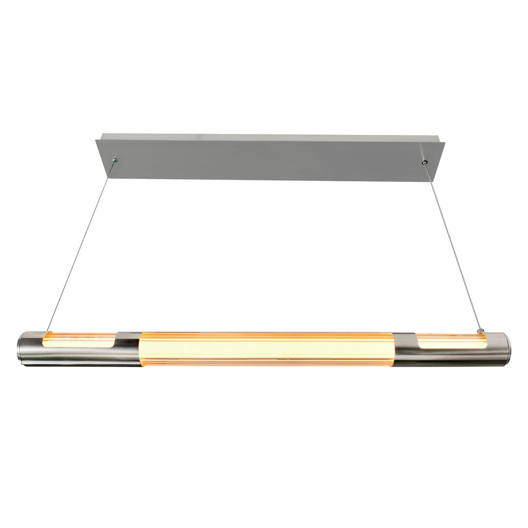 36 In Led Integrated Satin Nickel Mini Pendant