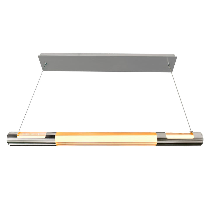 36 In Led Integrated Satin Nickel Mini Pendant