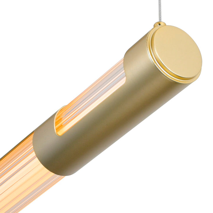 36 In Led Integrated Satin Gold Mini Pendant